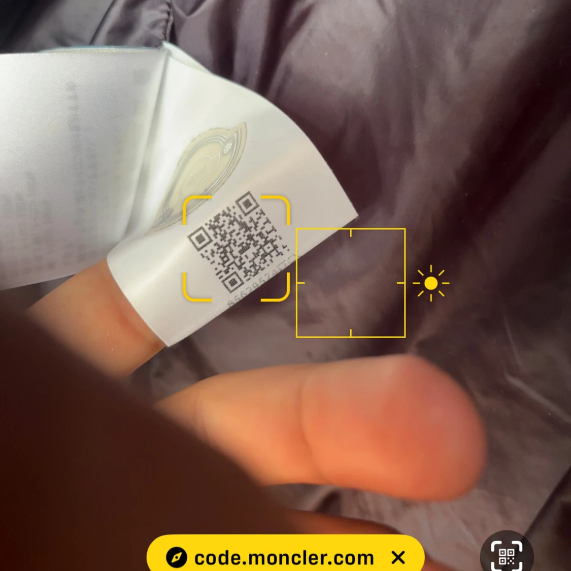 Moncler dunjacka med färgblock - 3