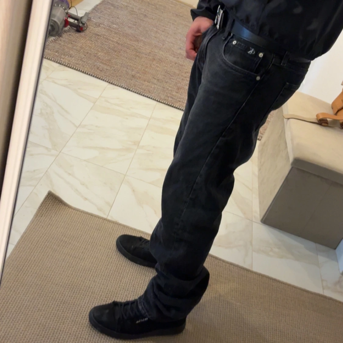 Svarta straight fit jeans Calvin Klein - 2