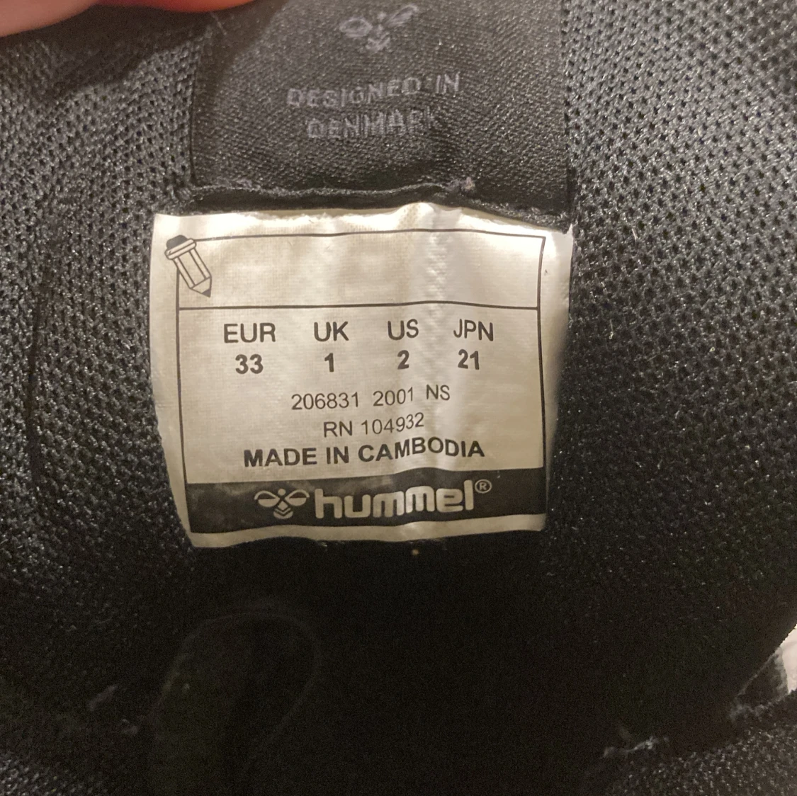 Svarta Hummel sneakers strl 33 - 3