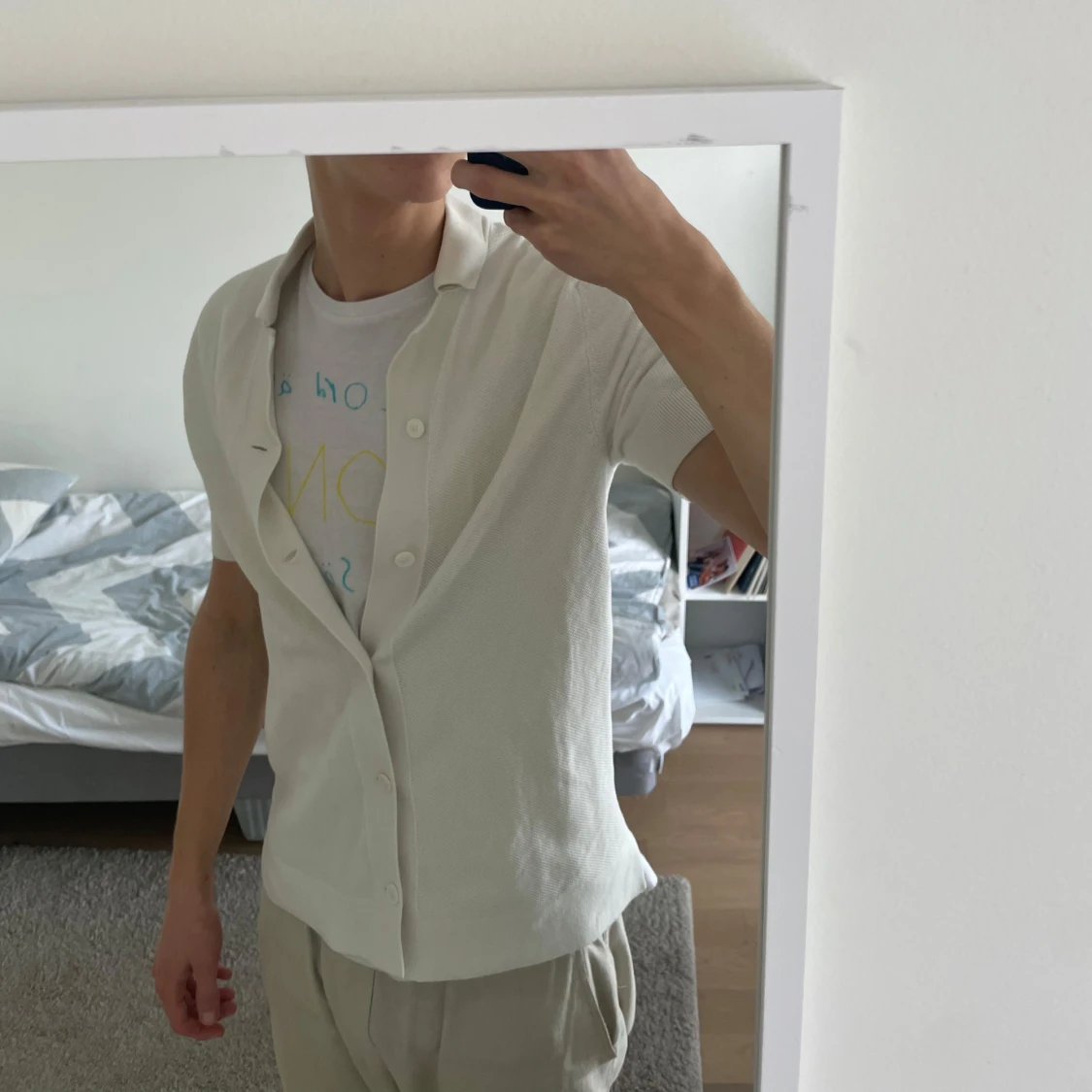 Vit kortärmad skjorta These Glory Days