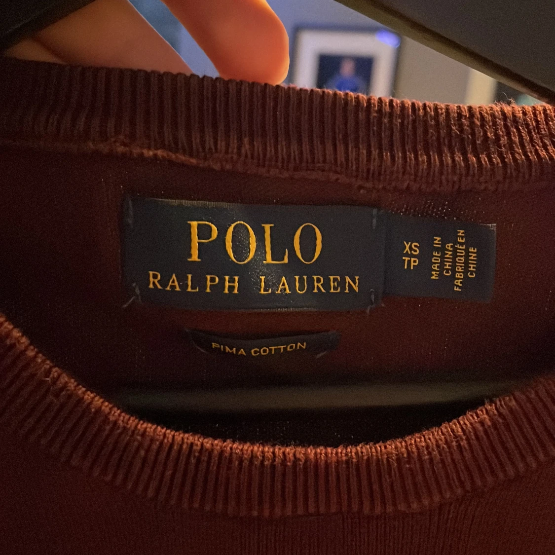 Vinröd tröja från Polo Ralph Lauren XS - 2