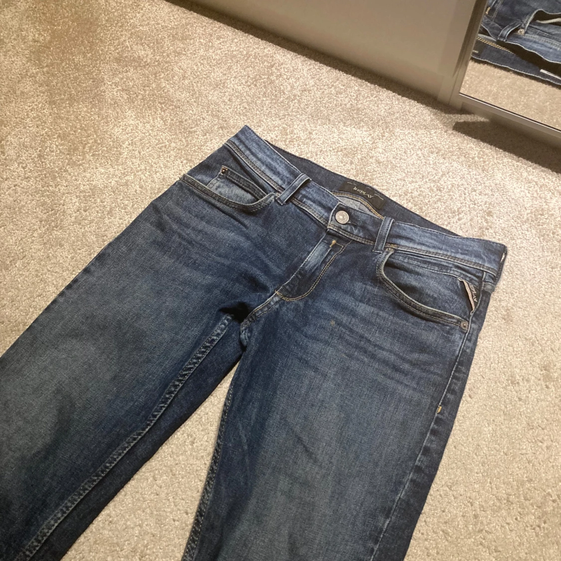 Mörkblå jeans från Replay Wallys - 2