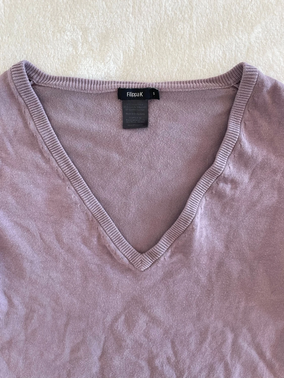 Filippa K långärmad lila tröja  - 1
