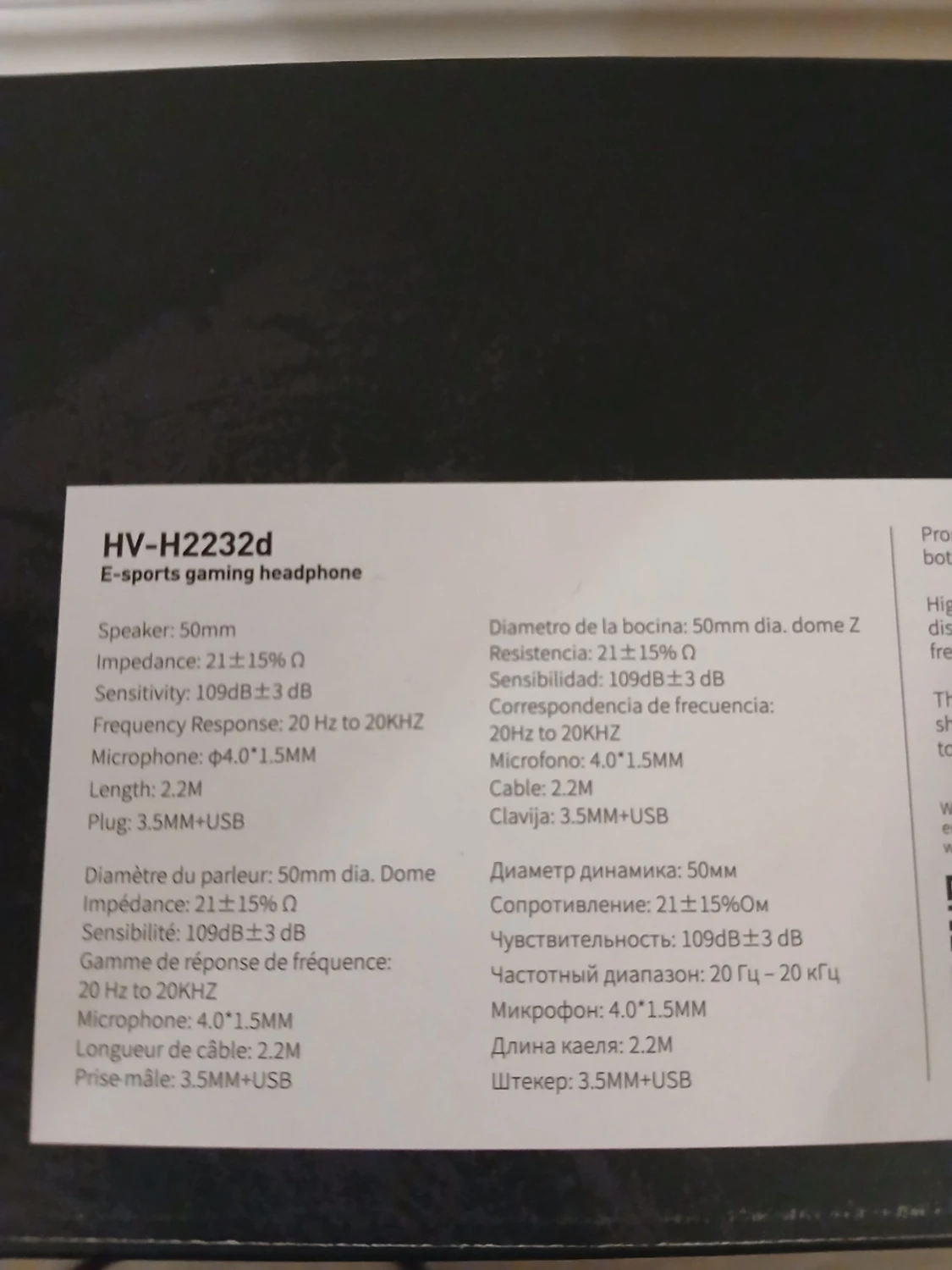 E-Sports gaming headset med RGB - 6