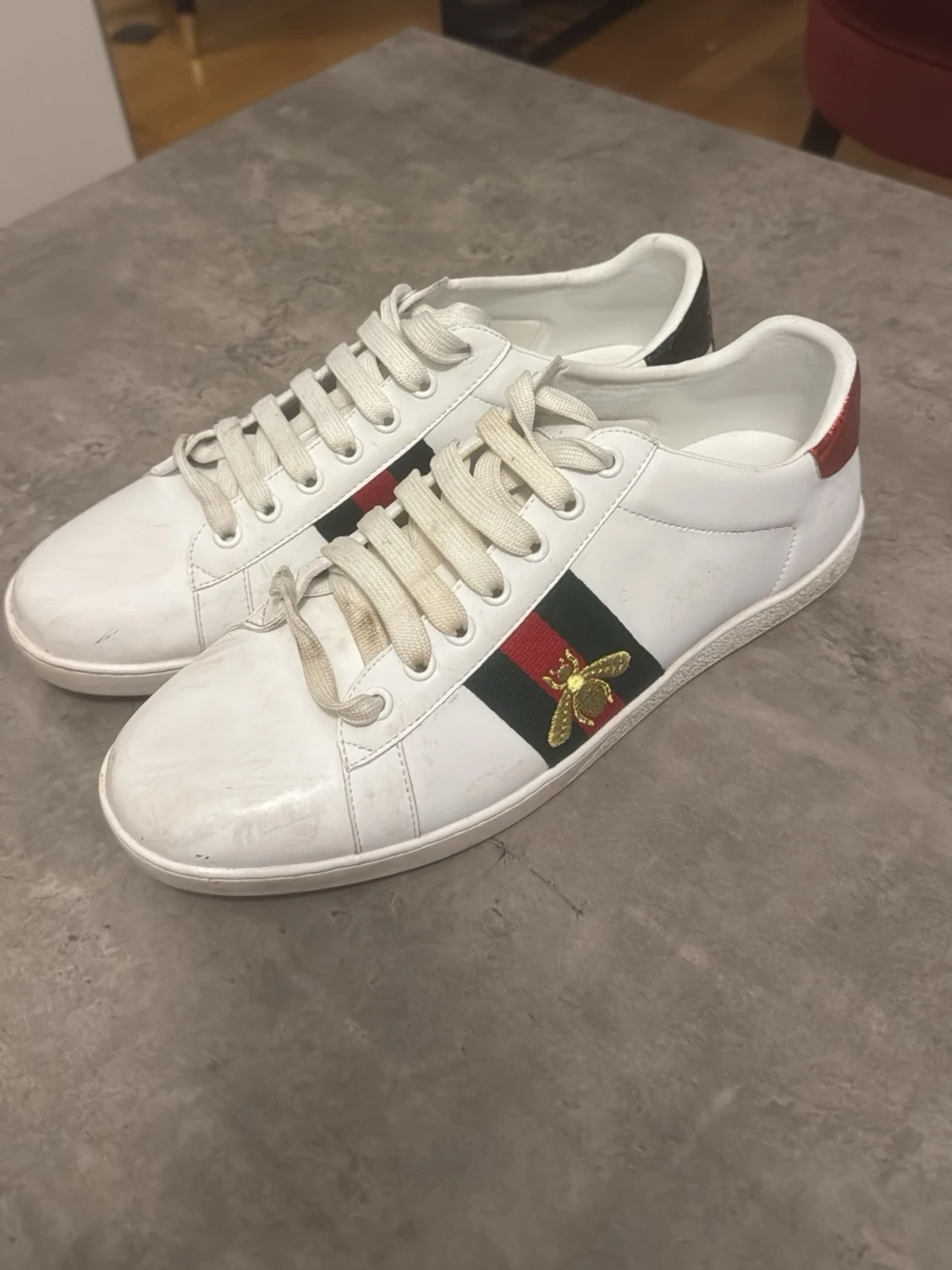 Gucci Ace vita sneakers med ränder - 1
