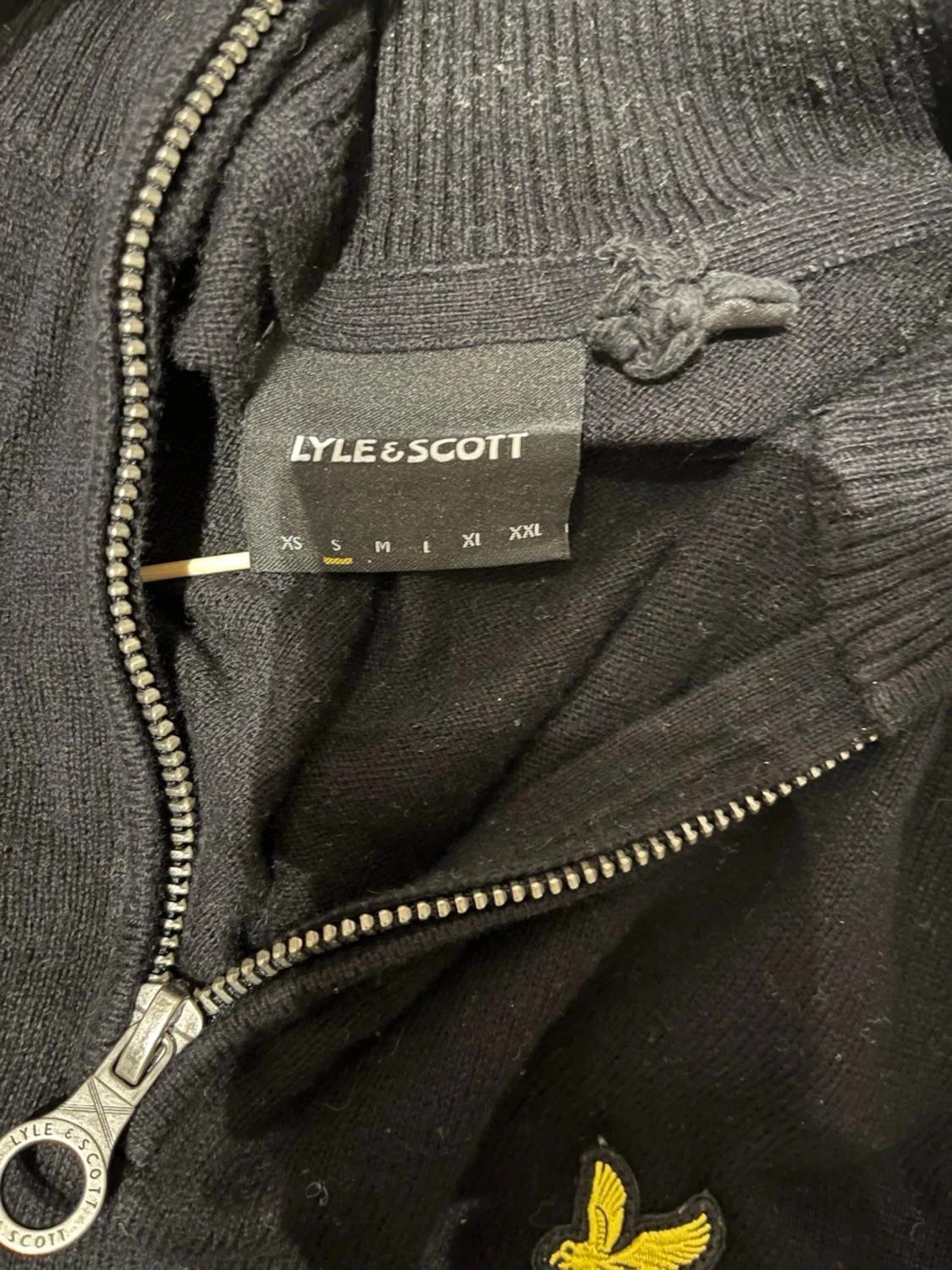 Svart halvzip-tröja från Lyle & Scott - 2