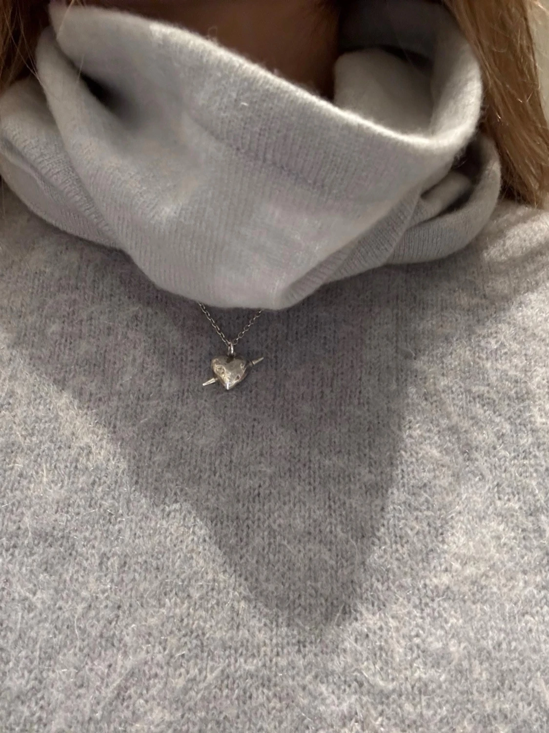 Ljusblå kashmir buff