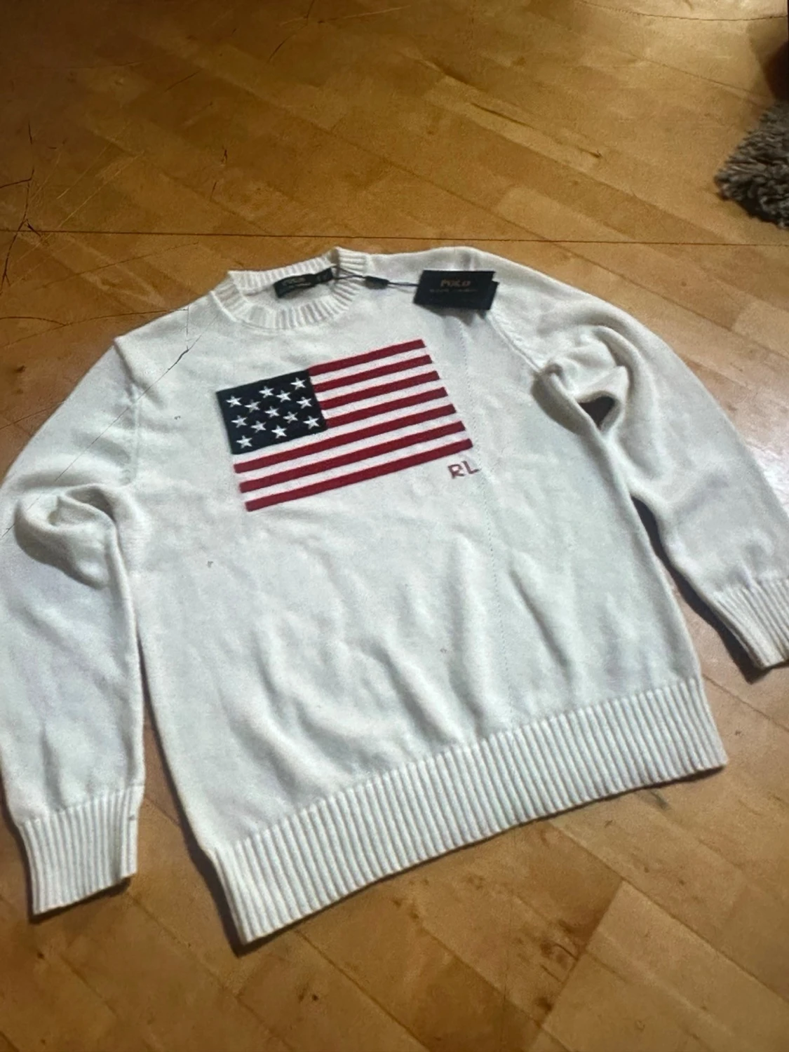 Vit stickad tröja Polo Ralph Lauren - 4