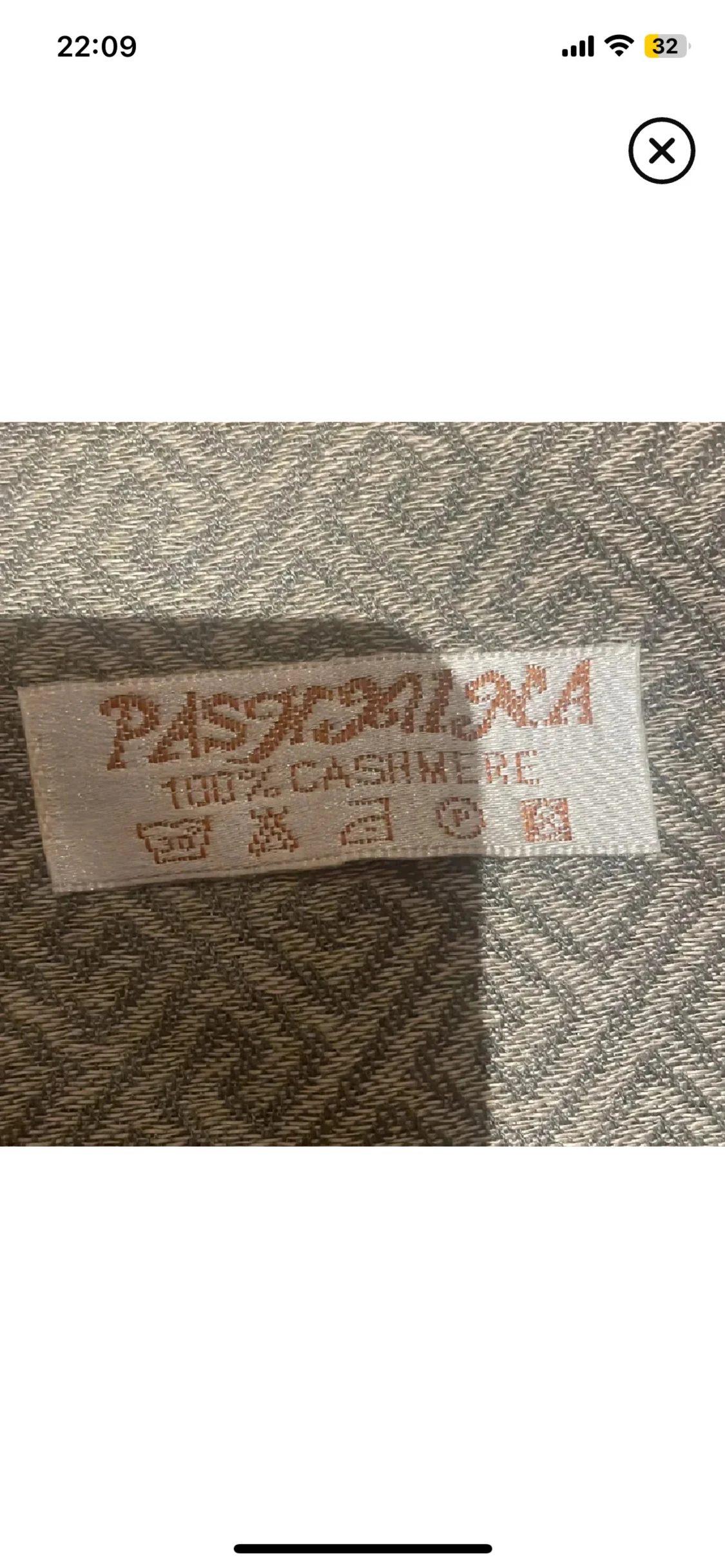 Grå kashmirhalsduk från Pashmina - 2