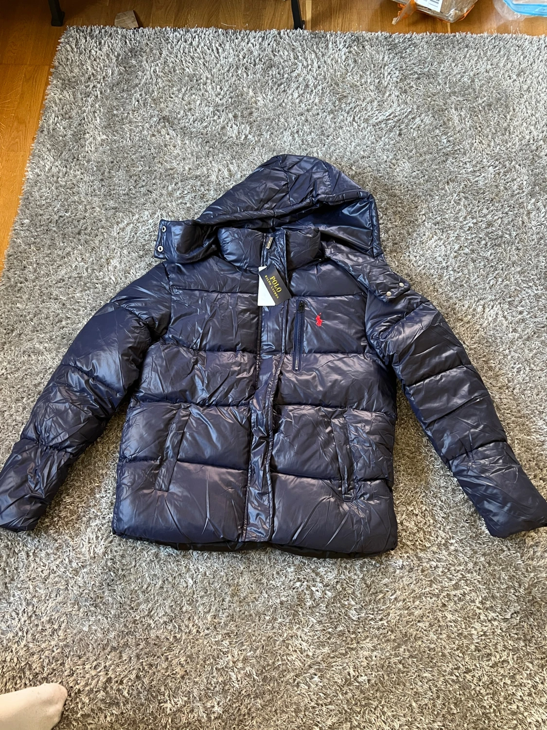 Mörkblå pufferjacka Polo Ralph Lauren