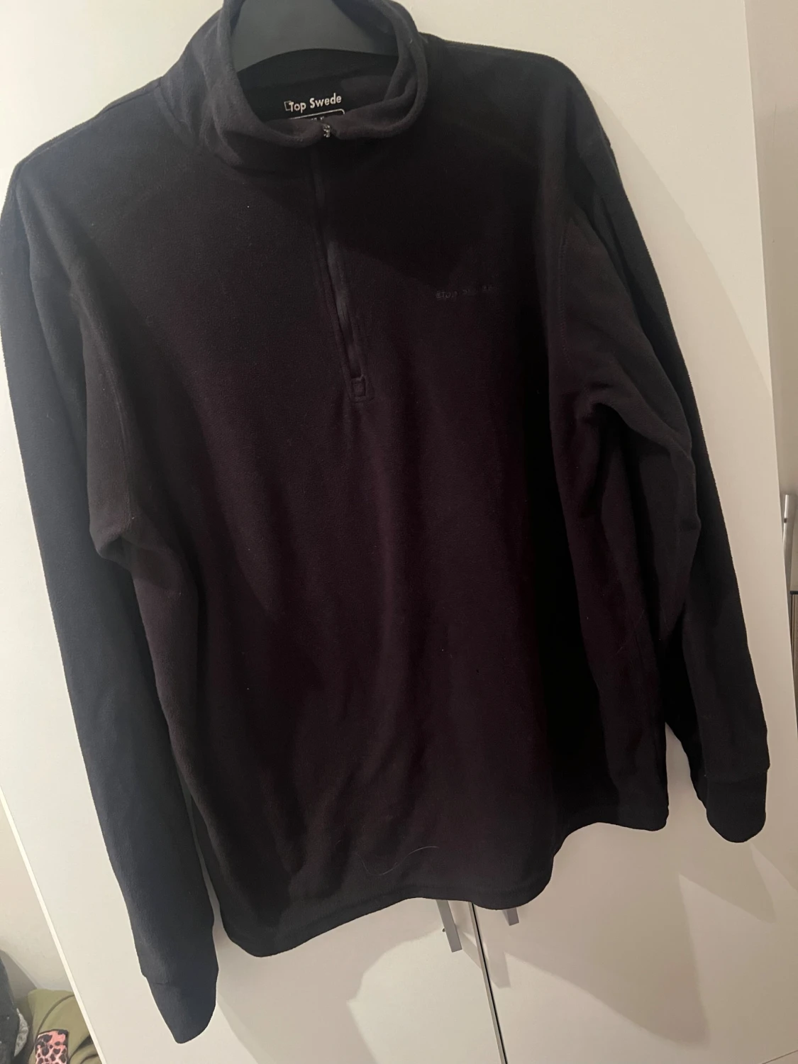 Svart fleece-tröja Top Swede XL