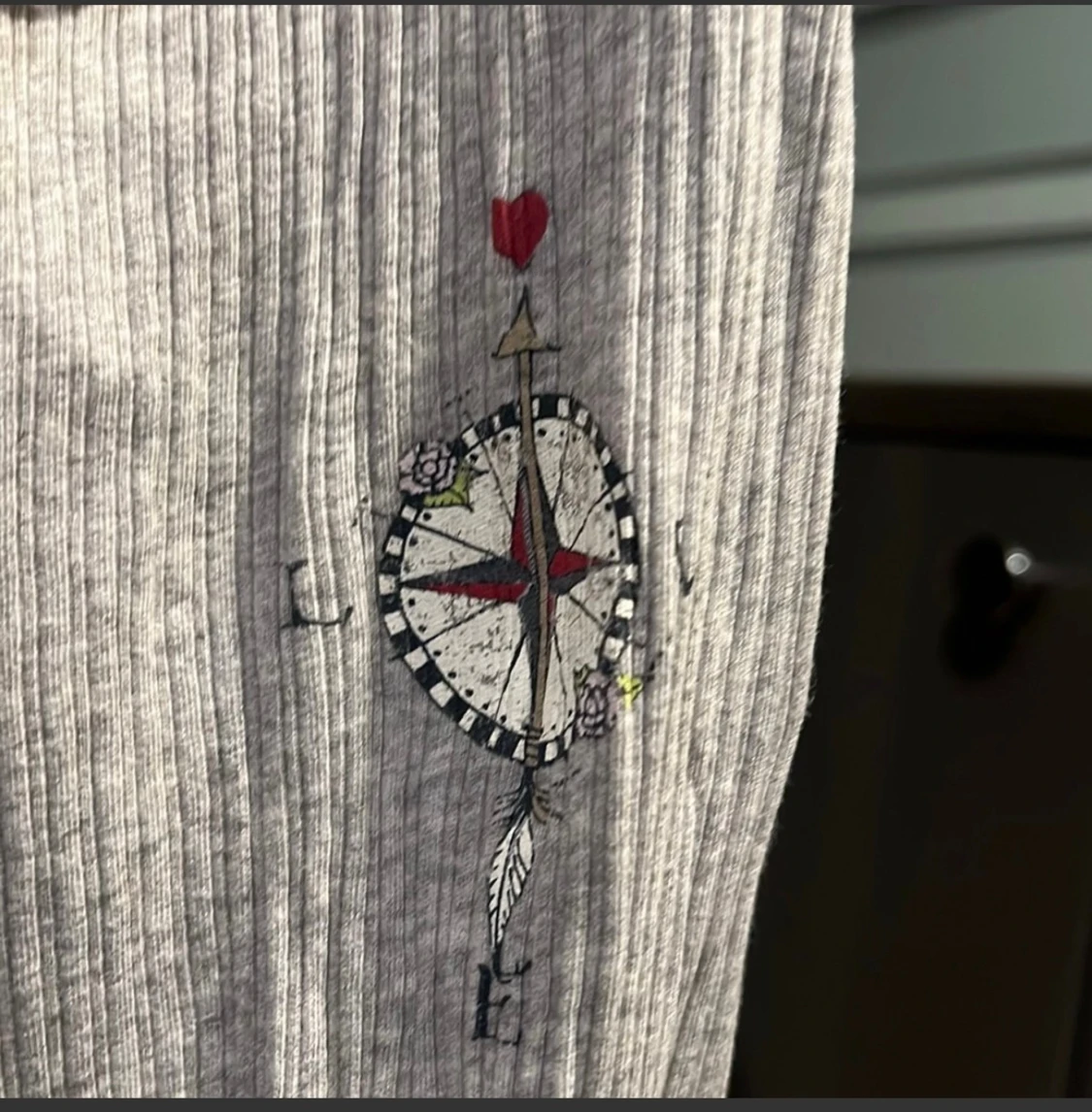 Grå ribbad långärmad tröja Odd Molly - 4