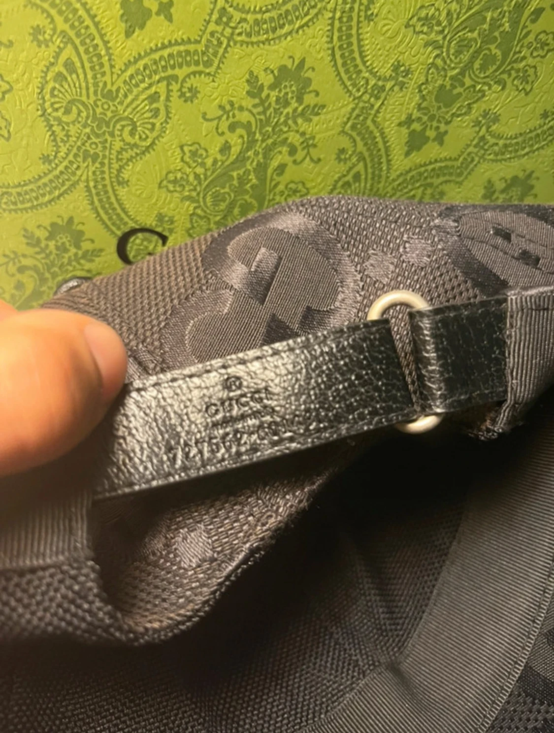 Svart keps med GG-mönster från Gucci - 3