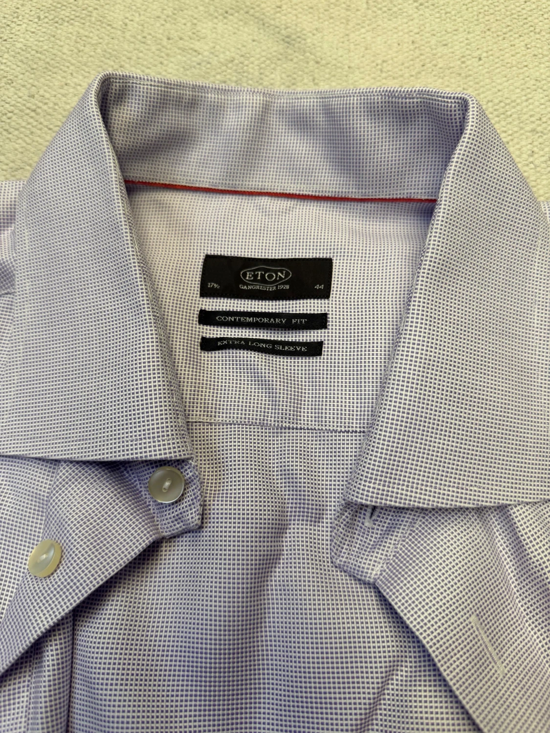 Ljus rutig skjorta från Eton - 1