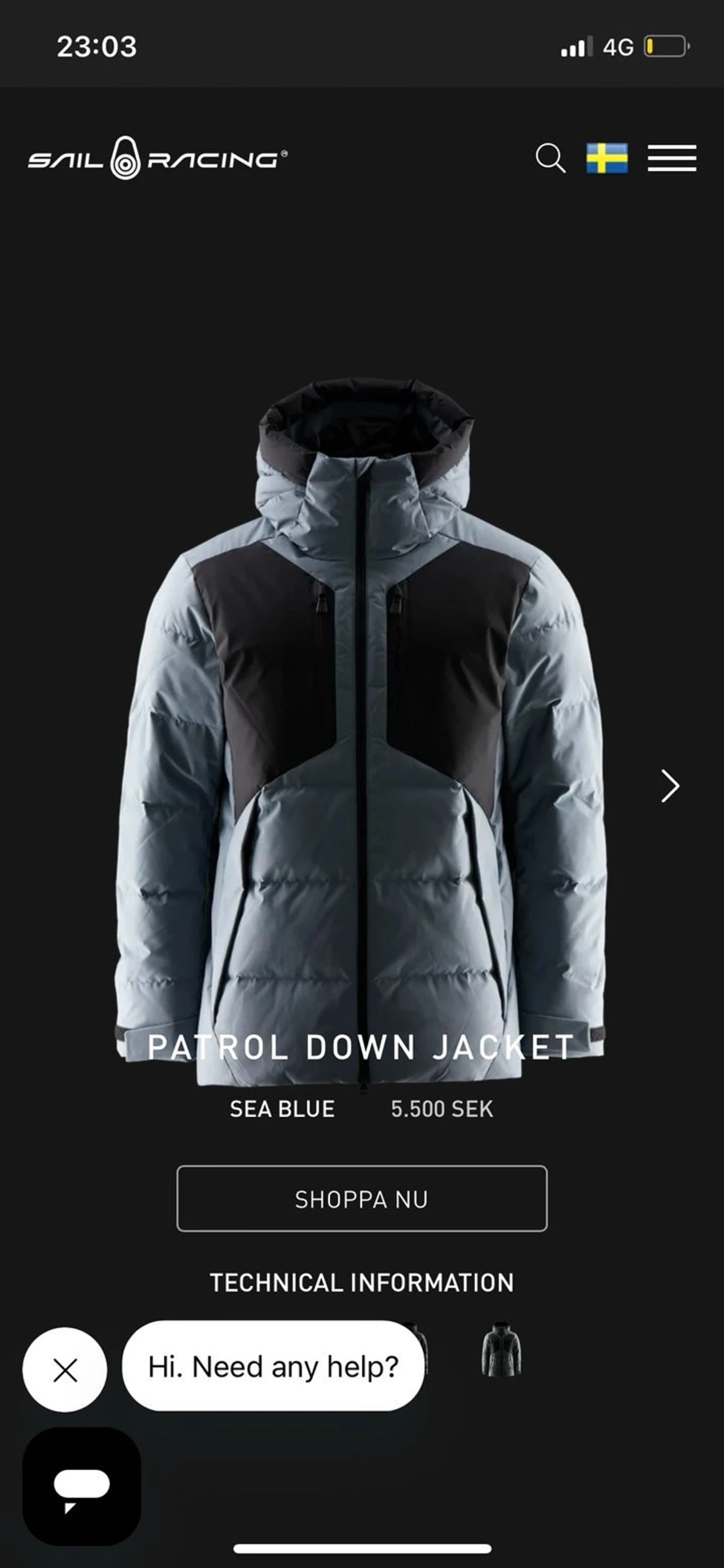 Grå dunjacka från Sail Racing - 4