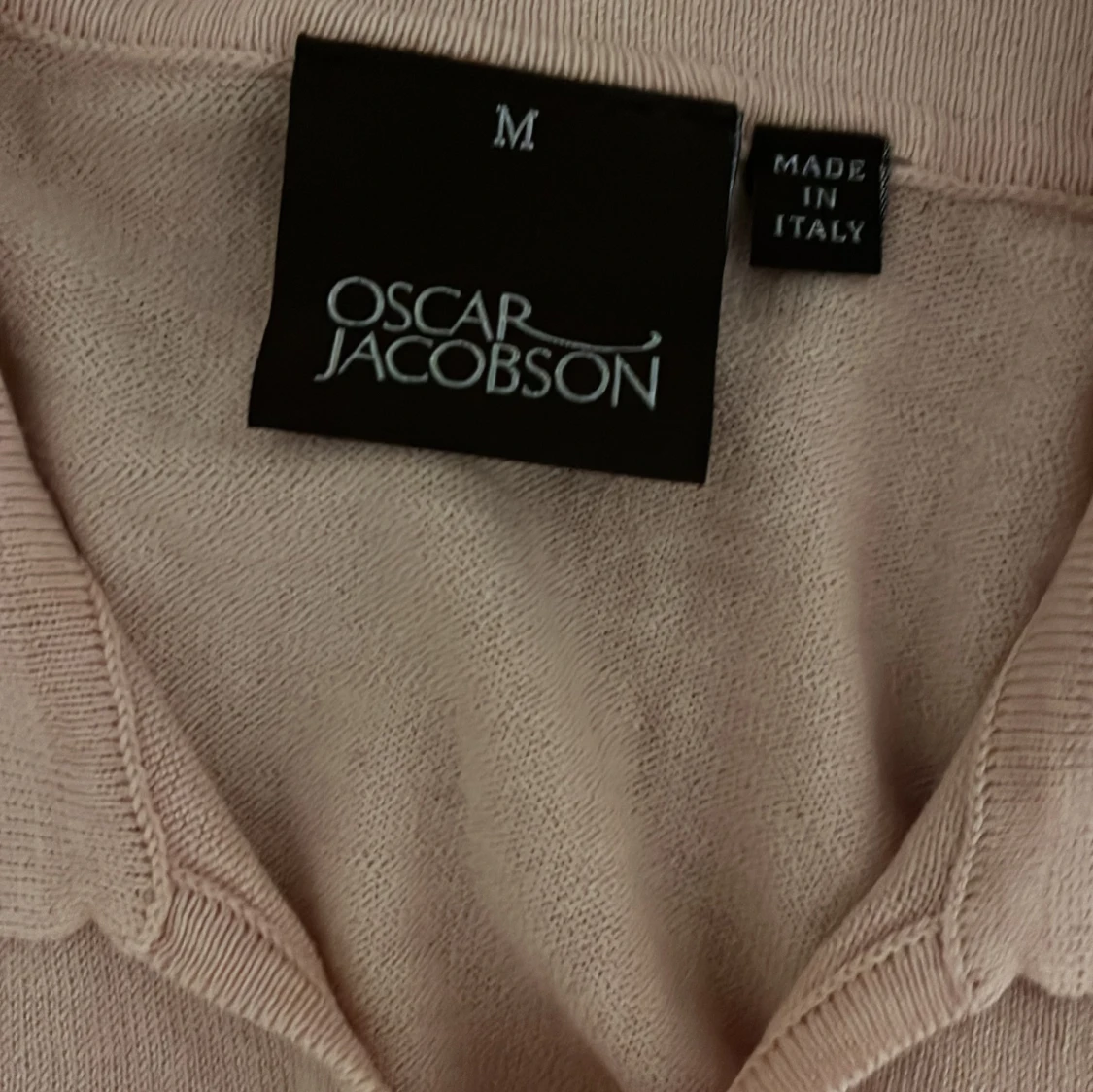 Ljusrosa pikétröja Oscar Jacobson - 1