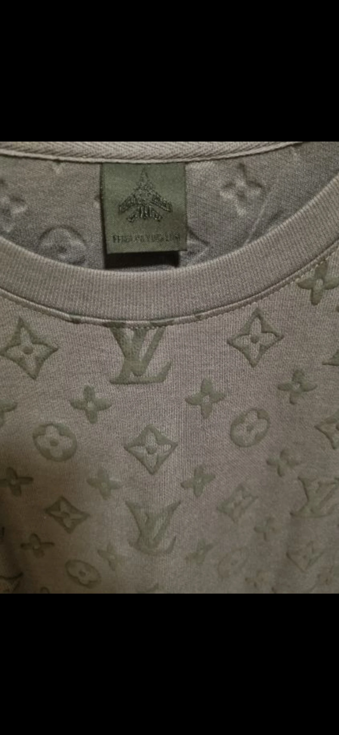 Grå Louis Vuitton långärmad tröja - 1