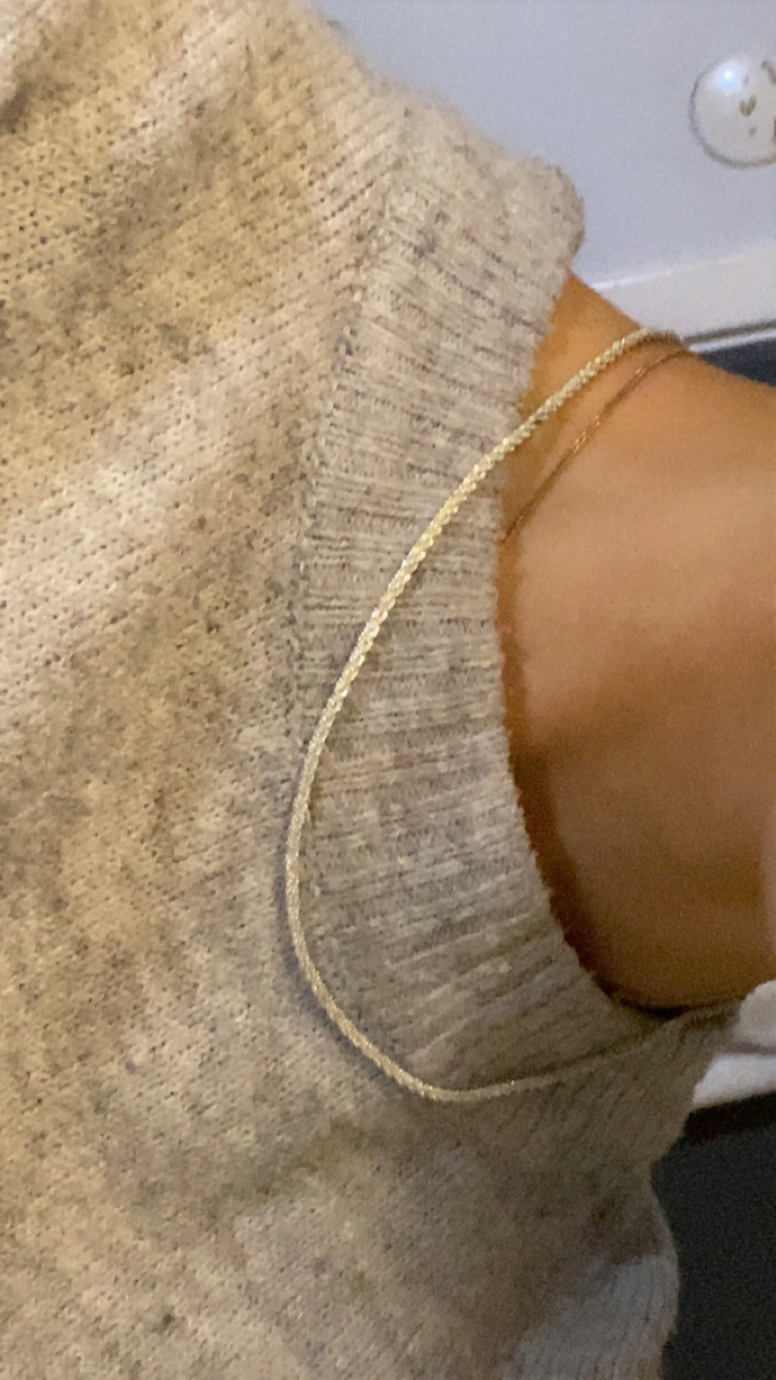 Tunn silverfärgad kedja - 3