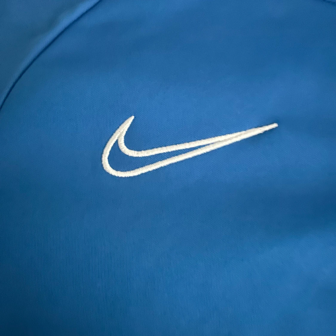Blå Nike Dri-Fit half zip tröja - 1