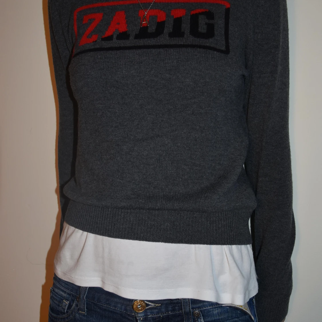 Grå stickad tröja från Zadig & Voltaire - 1