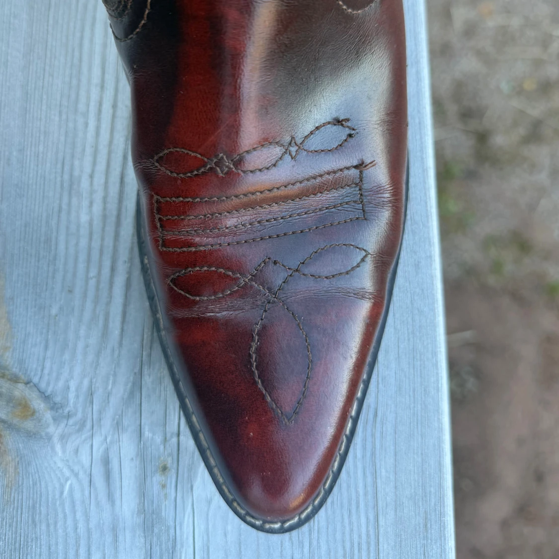 Mörkbruna cowboy boots från El Temporal - 2