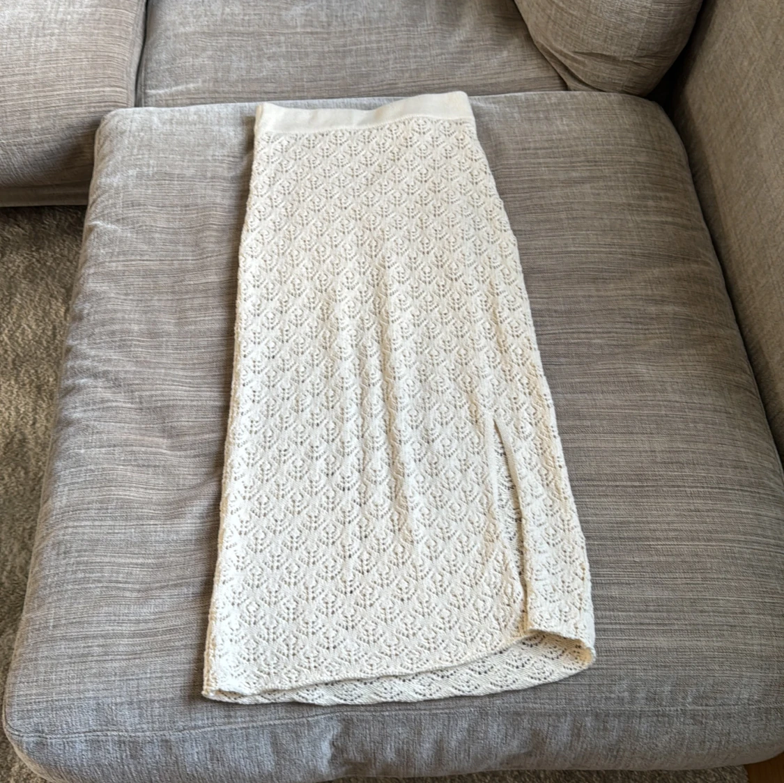 Strandkjol i stickat material  - 1