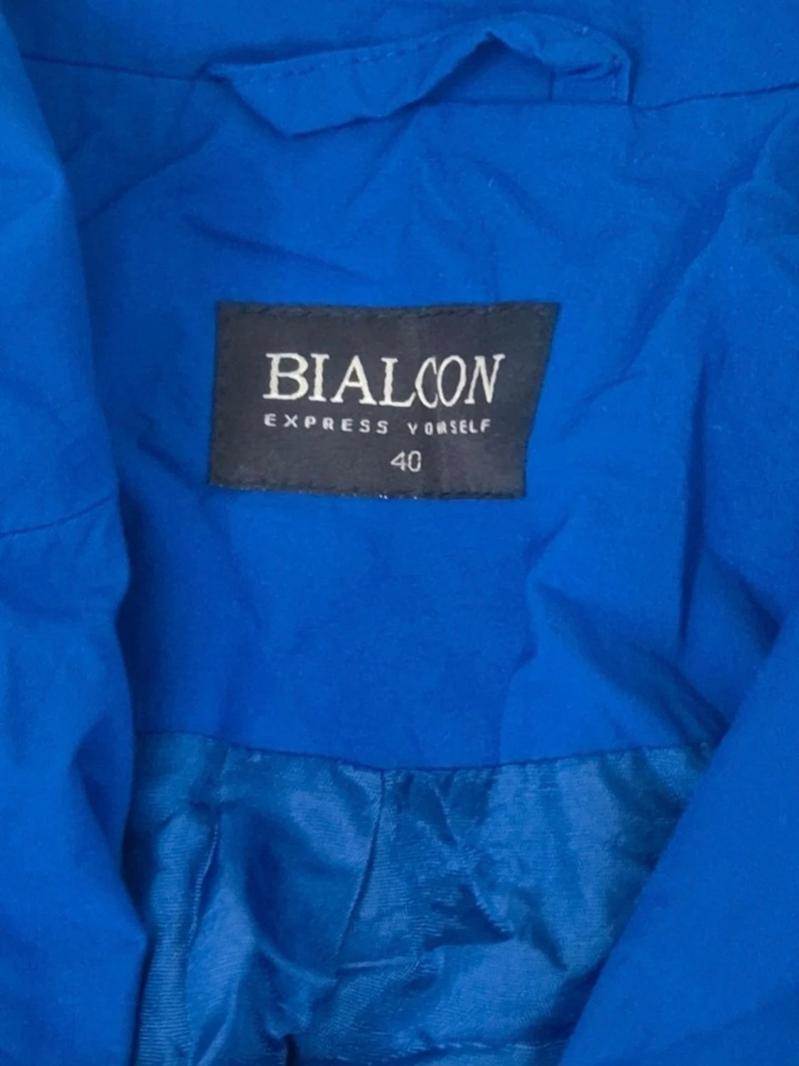 Blå trenchcoat från Bialcon, strl 40 - 3