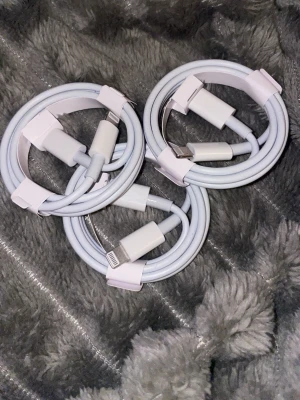 Snabbladdare iPhone, 3st - USB-C till Lightning 20W, ca 1m Passar iPhone 5–14