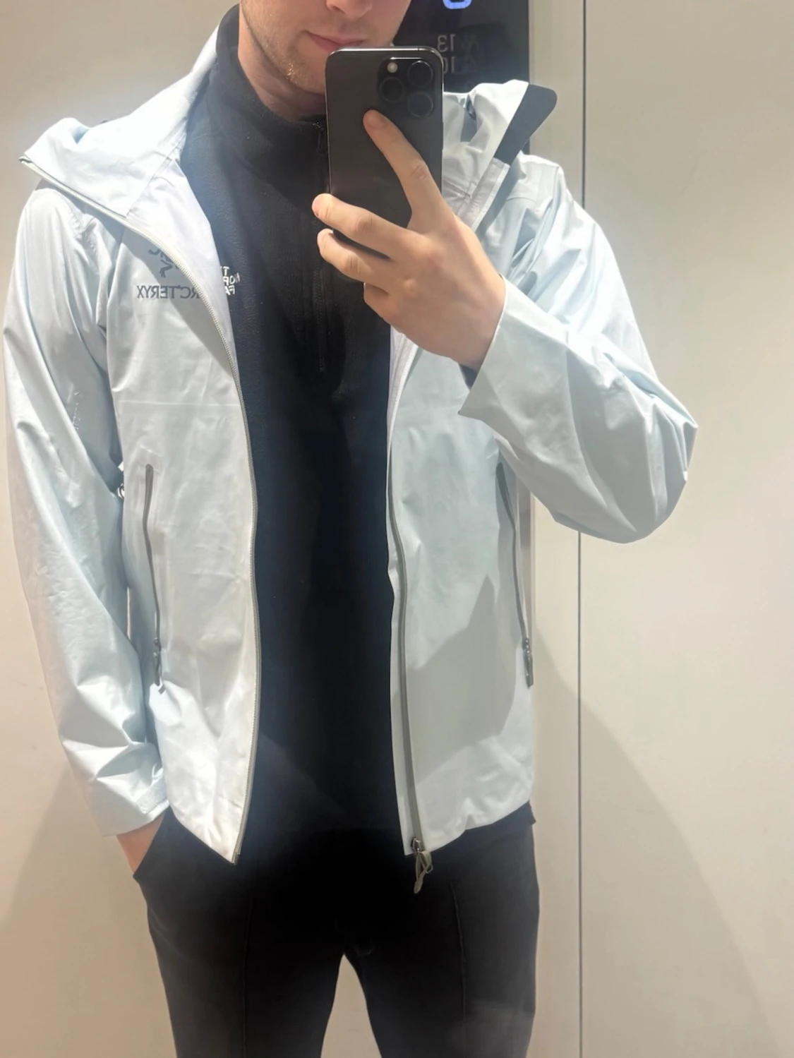 Ljusblå Arc'teryx vindjacka Gore-Tex - 6