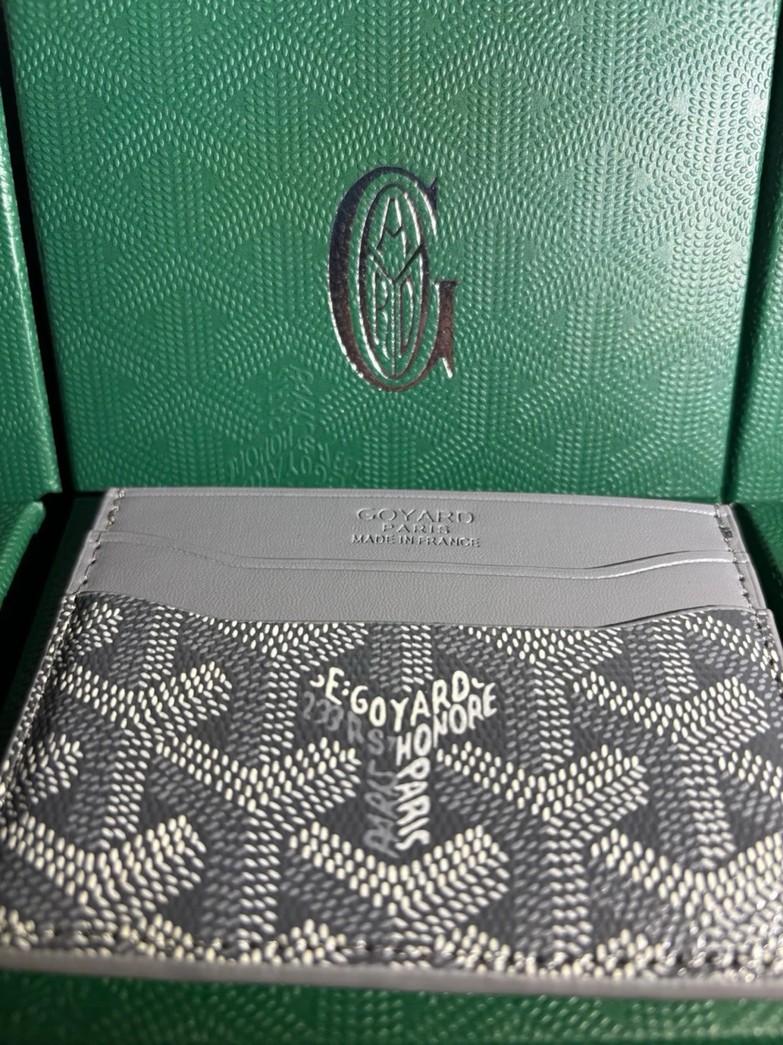 Grå Korthållare med mönster