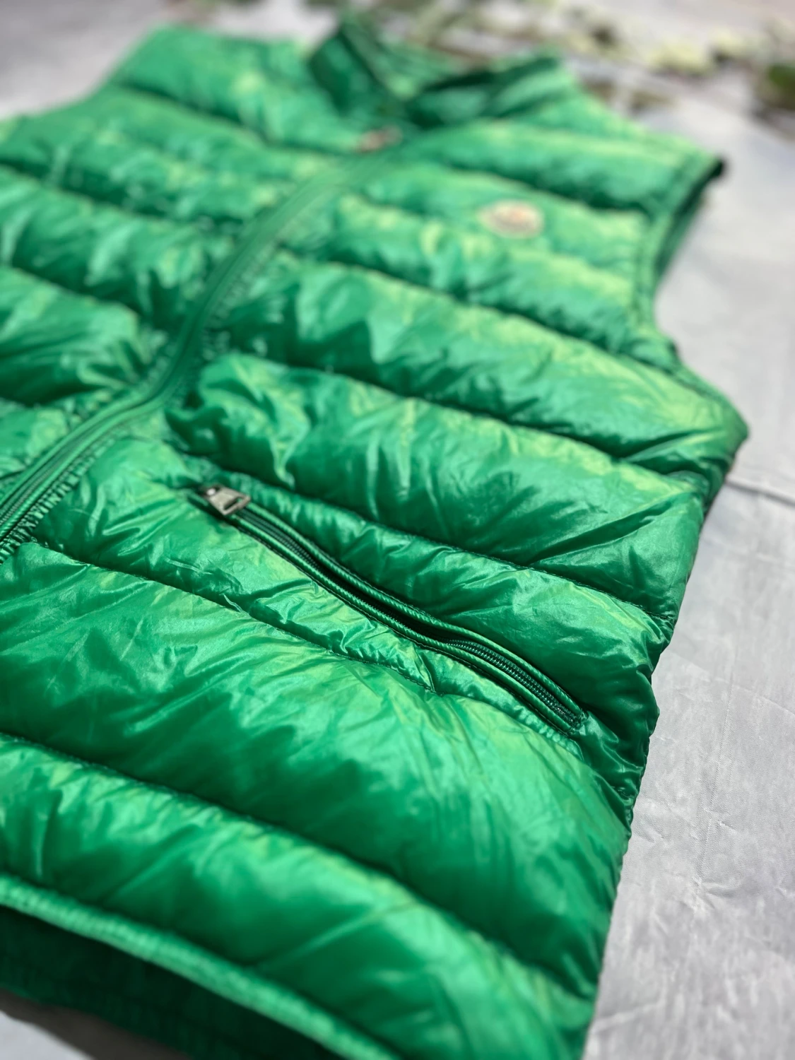 Moncler Gui Väst i Grön Storlek S (Grischelino Västen) [ÄKTA] - 2