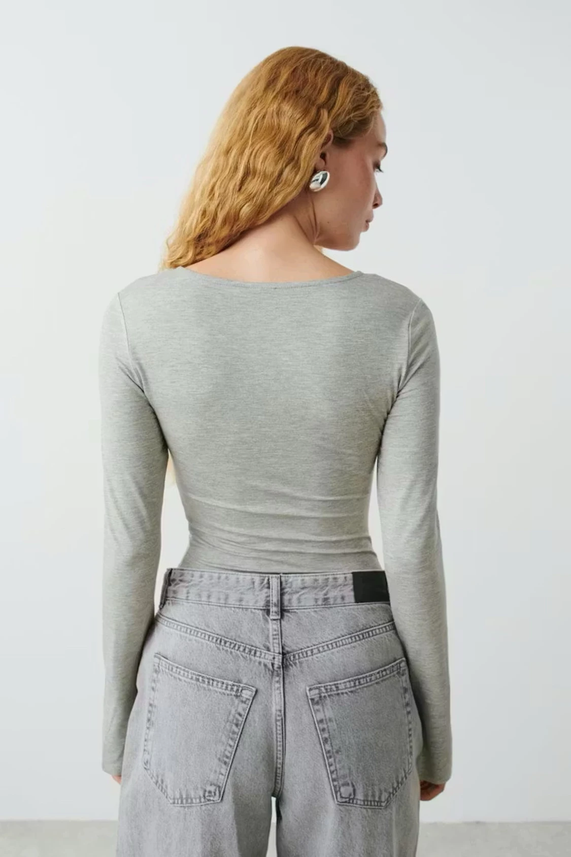  urringad långärmad Gina tricot - 2