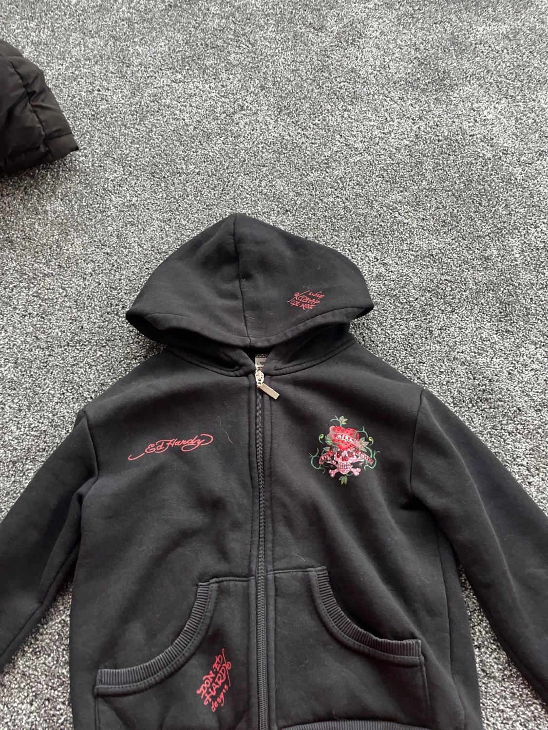 Svart Ed Hardy hoodie - 1