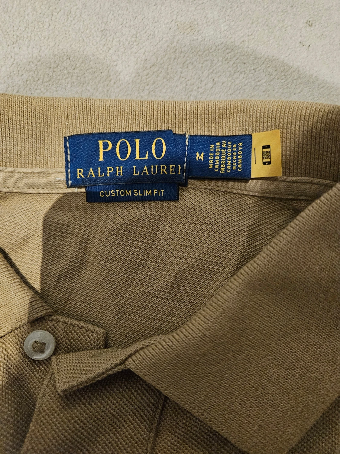 Beige pikétröja Polo Ralph Lauren M - 1