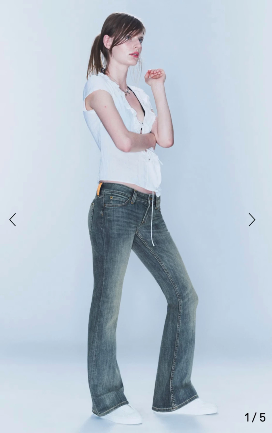 Cheap Monday bootcut jeans låg midja