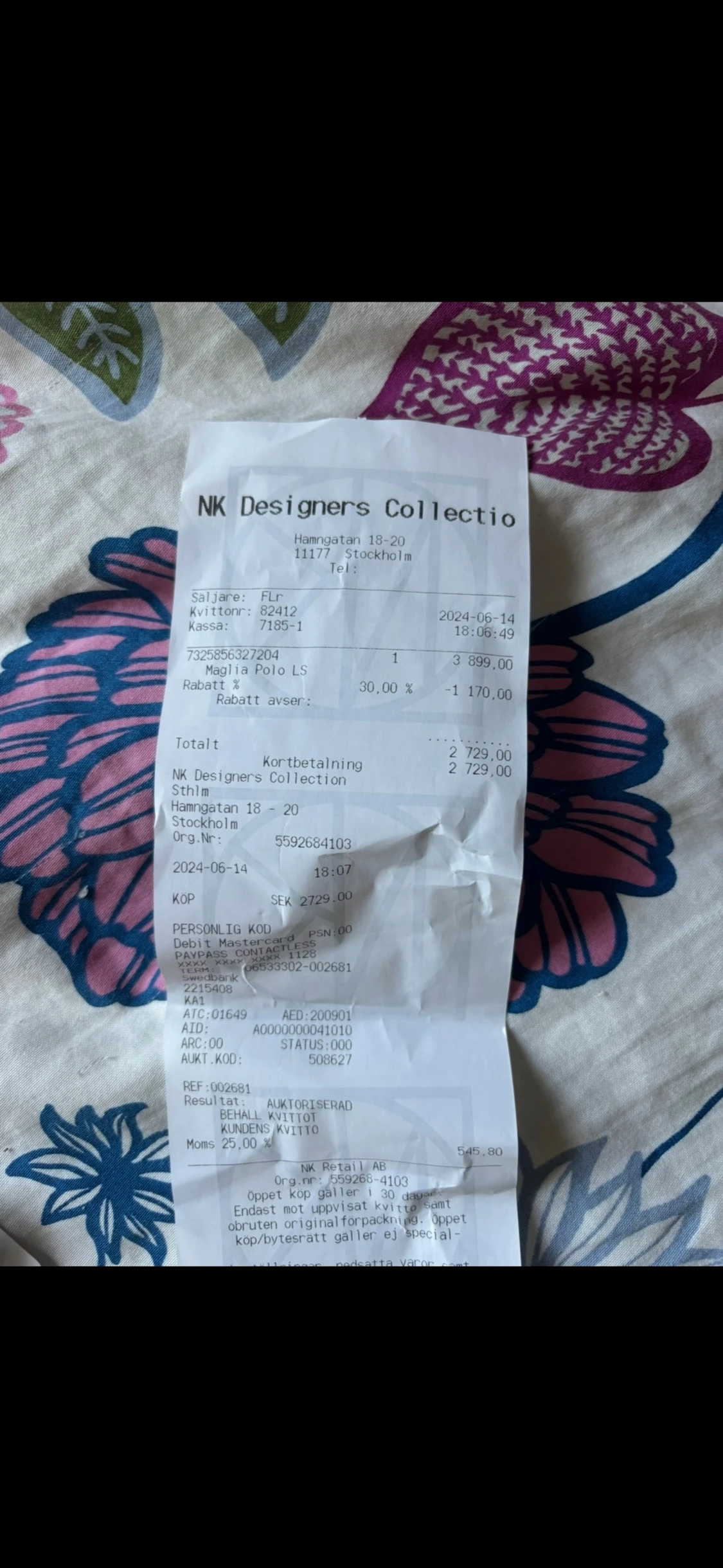 Svart långärmad pikétröja Moncler - 1