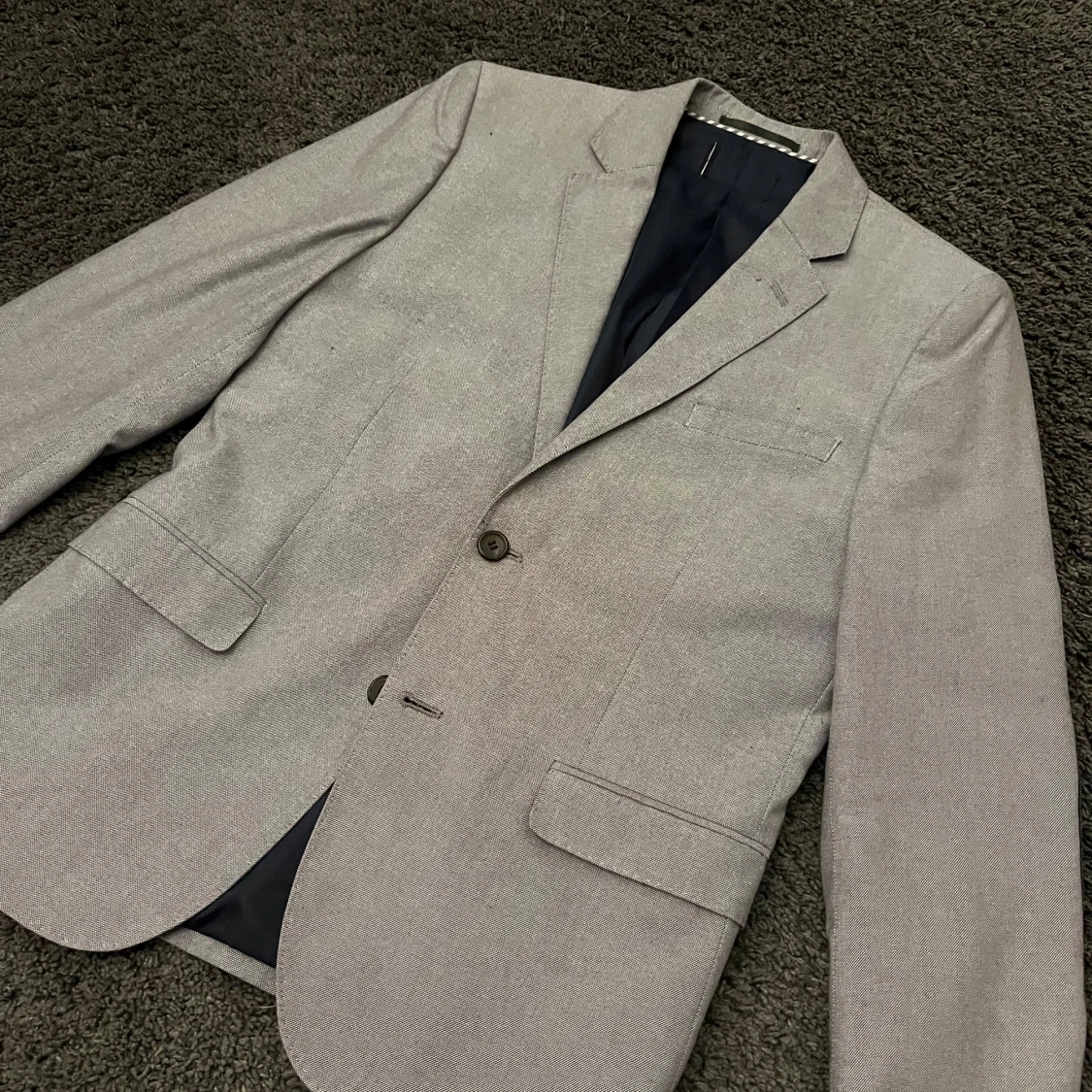 Grå kavaj slimfit  - 1