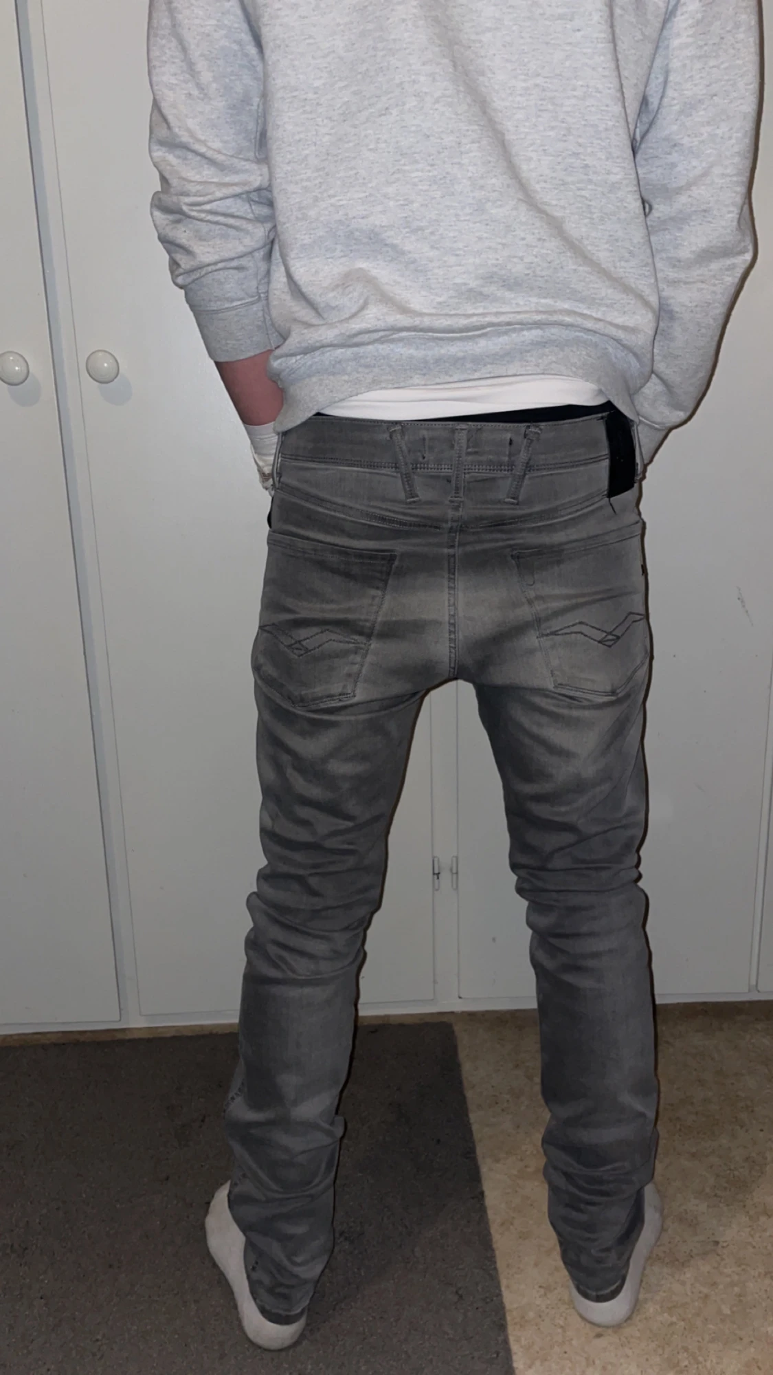 Replay Anbass grå jeans slim fit - 1