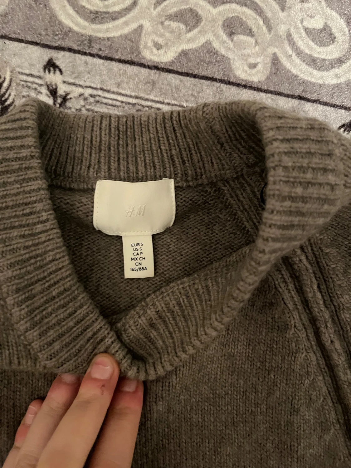 Beige stickad långklänning H&M - 2