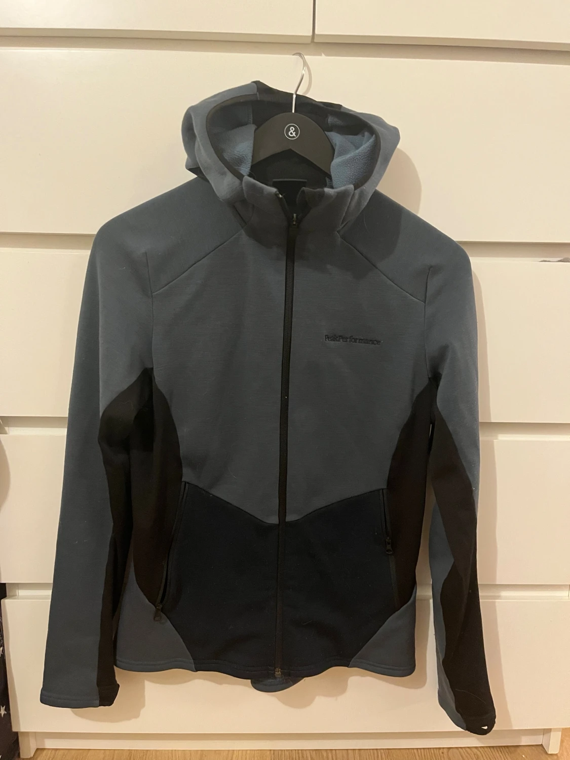 Peak Performance blå fleecejacka