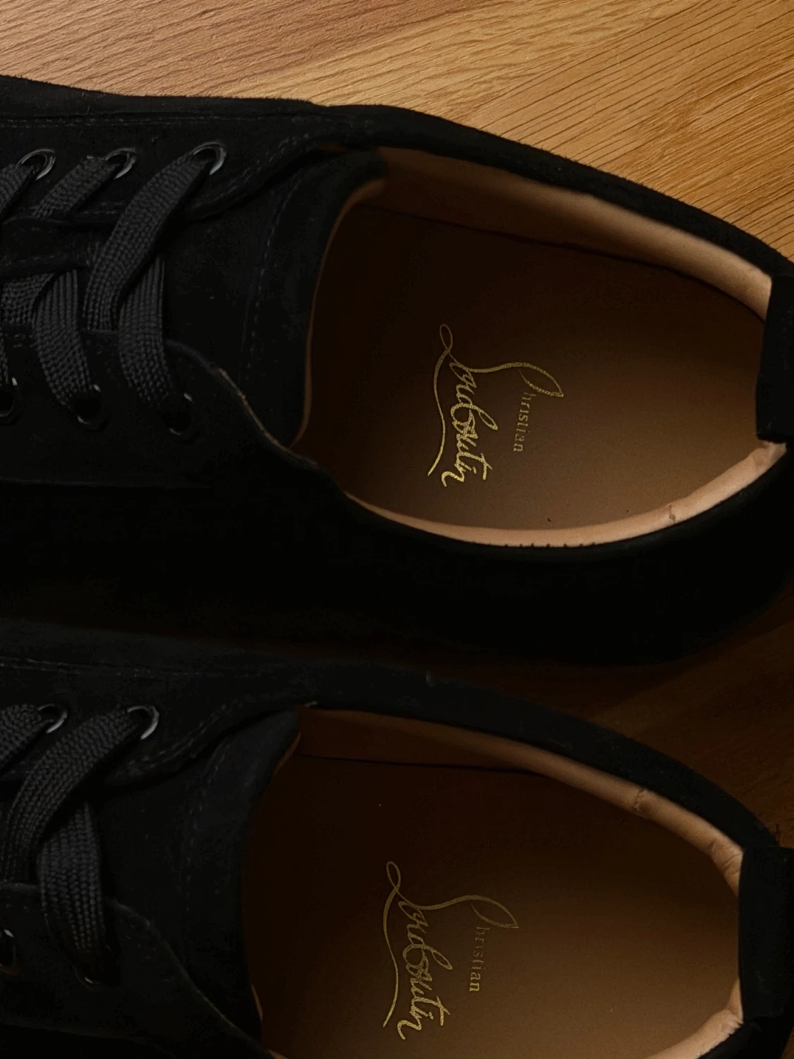 Christian Louboutin svarta utan spikar - 2