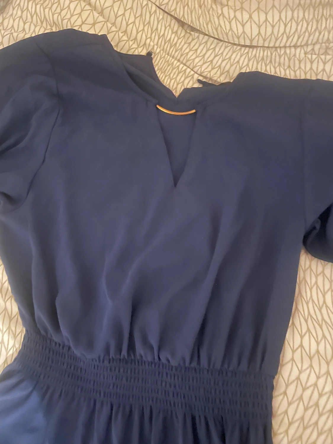 Mörkblå långklänning från H&M - 1