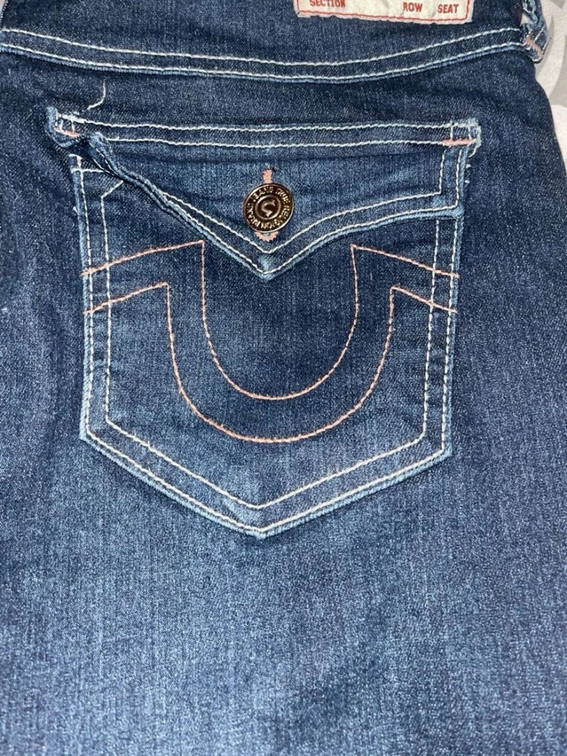 Mörkblå BECCA bootcut jeans - 3