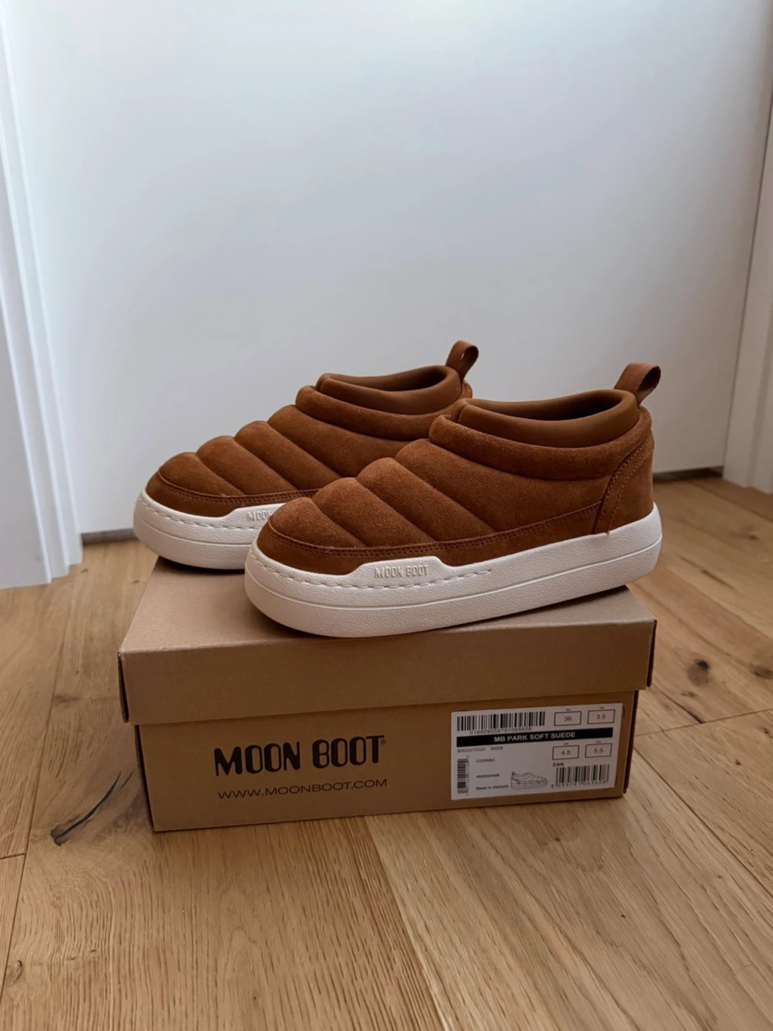 Moon Boot Park Soft Suede Cognac - 1