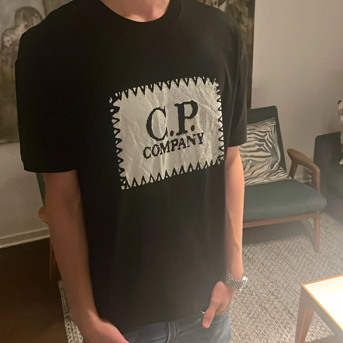 Svart C.P. Company t-shirt 