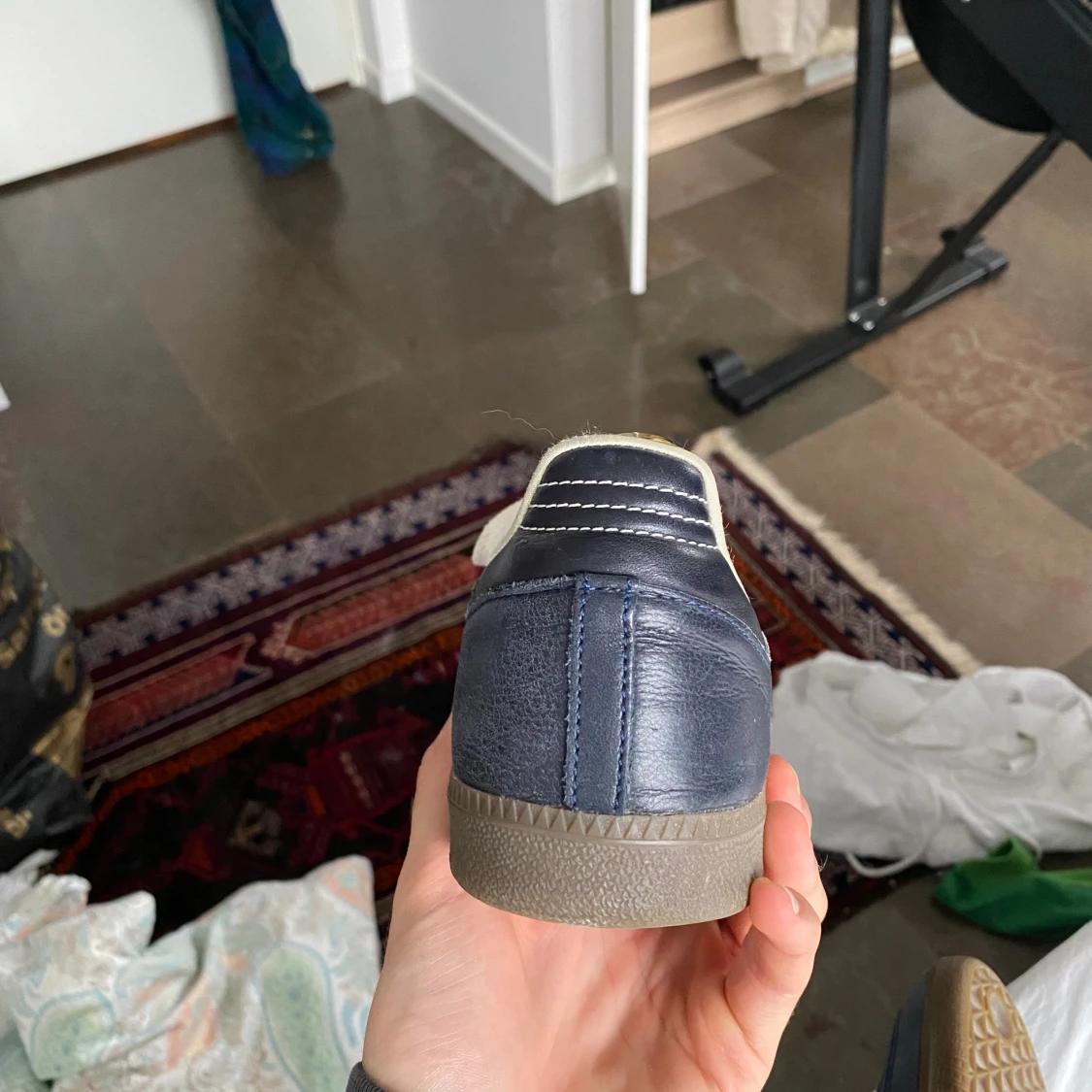 Adidas Wales Bonner Samba blå/gul - 2