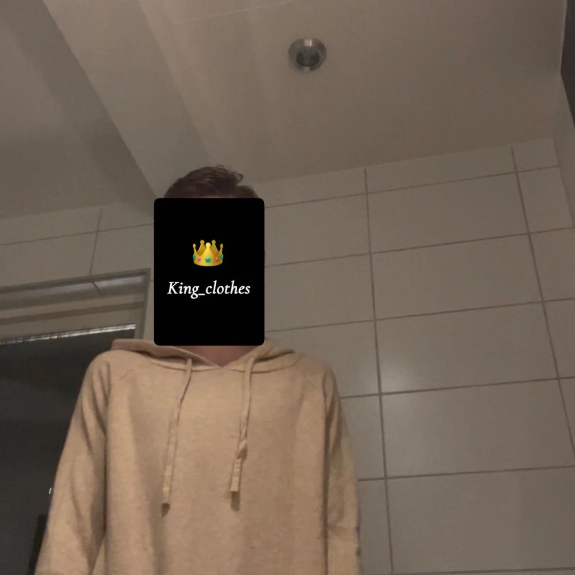 Beige merinoull hoodie