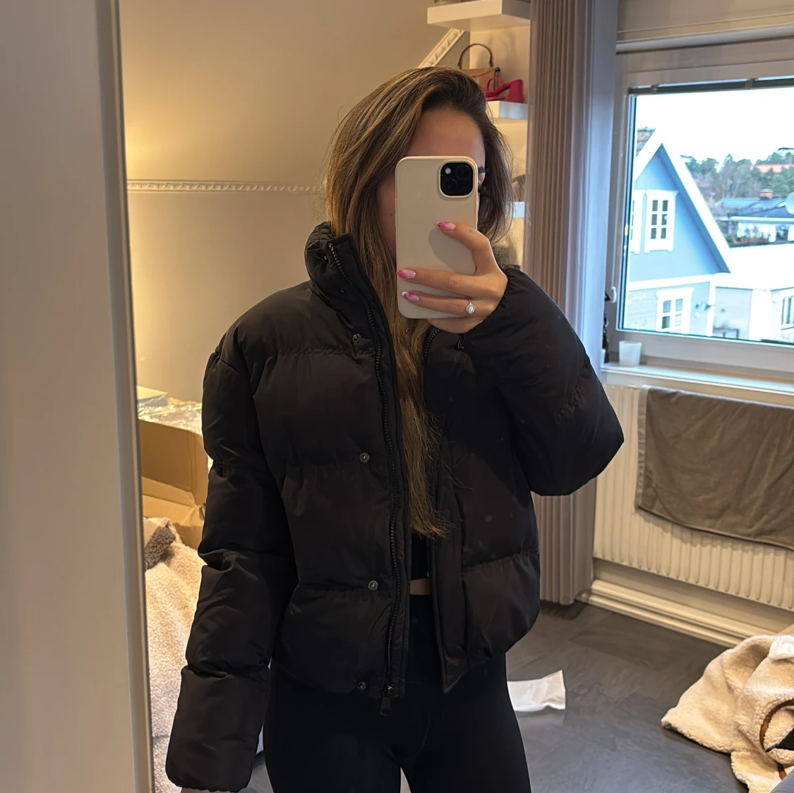 Svart pufferjacka  - 2