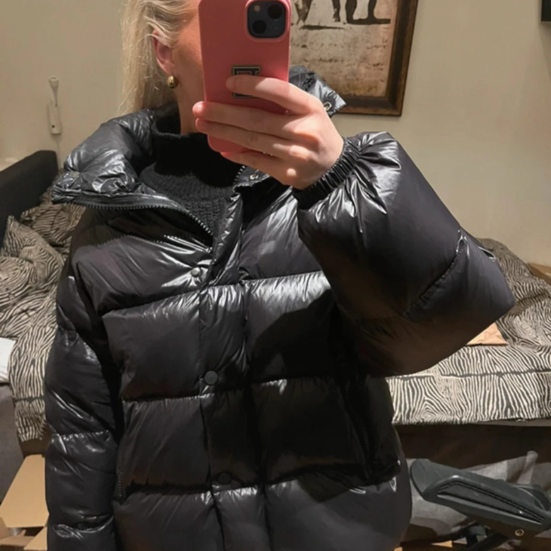 Svart pufferjacka från H&M