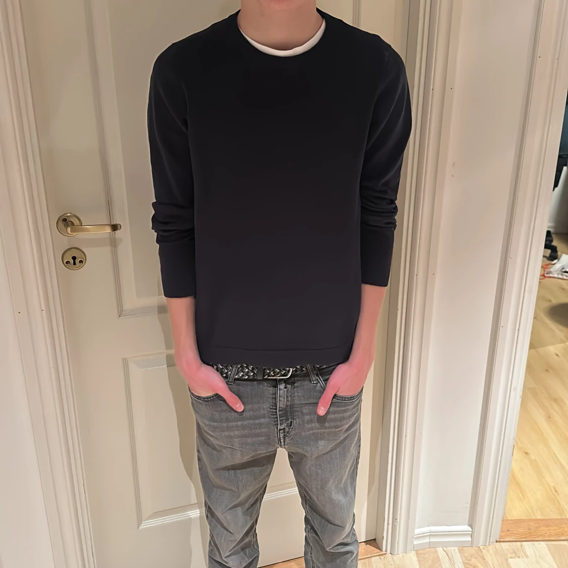 Mörkblå sweatshirt  - 3